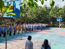 Upacara Hardiknas DI SMA N 1 Kokap